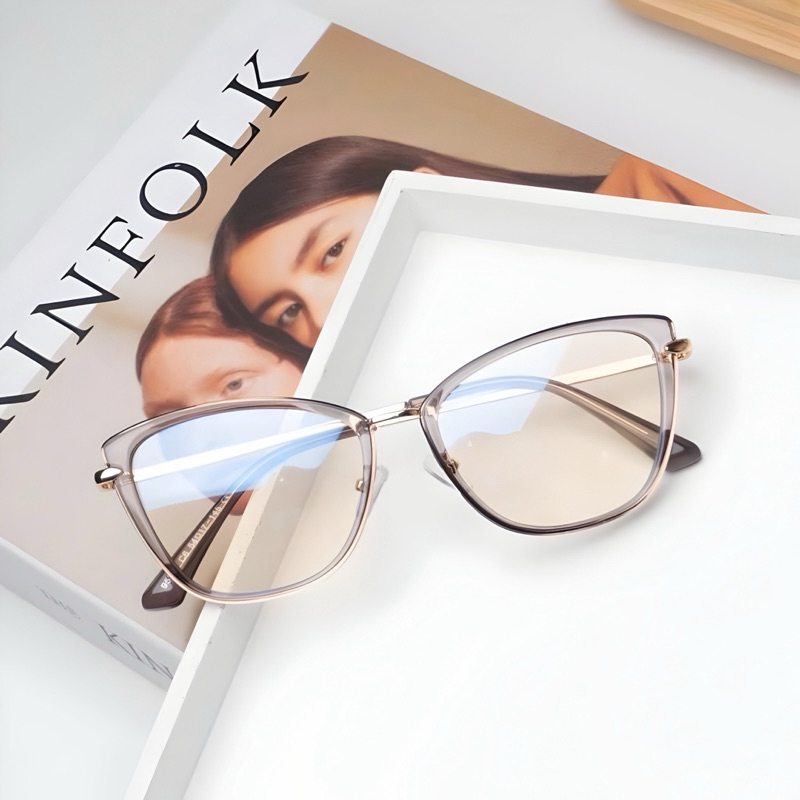 【BELI 1 PCS MINUS GRATIS 1 KACAMATA】KACAMATA MINUS PHOTOCROMIC ANTIRADIASI PRIA WANITA 95920-LUXURY