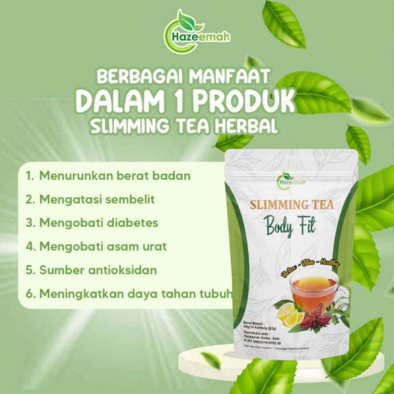 

teh pelangsing slimming tea hazeemah