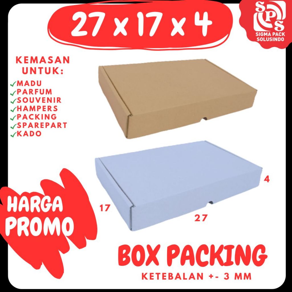 

Kardus 27x17x4 LS Box Packing Minyak Wangi Madu Kosmetik Hampers Kotak Kemasan Box Souvenir Karton Sparepart