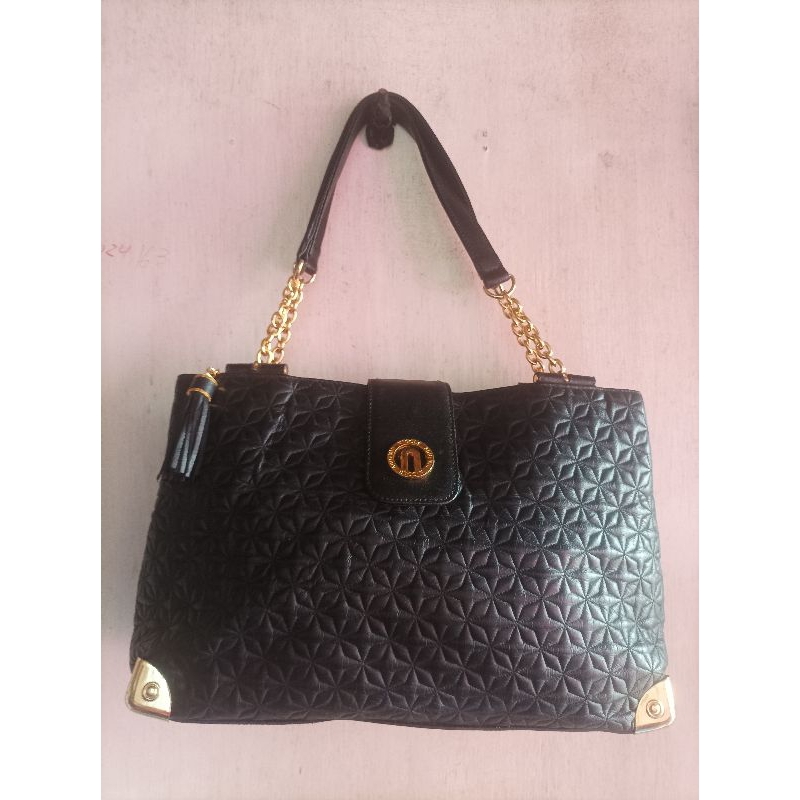 Tas Hobo rantai Hitam Nicole arbenni