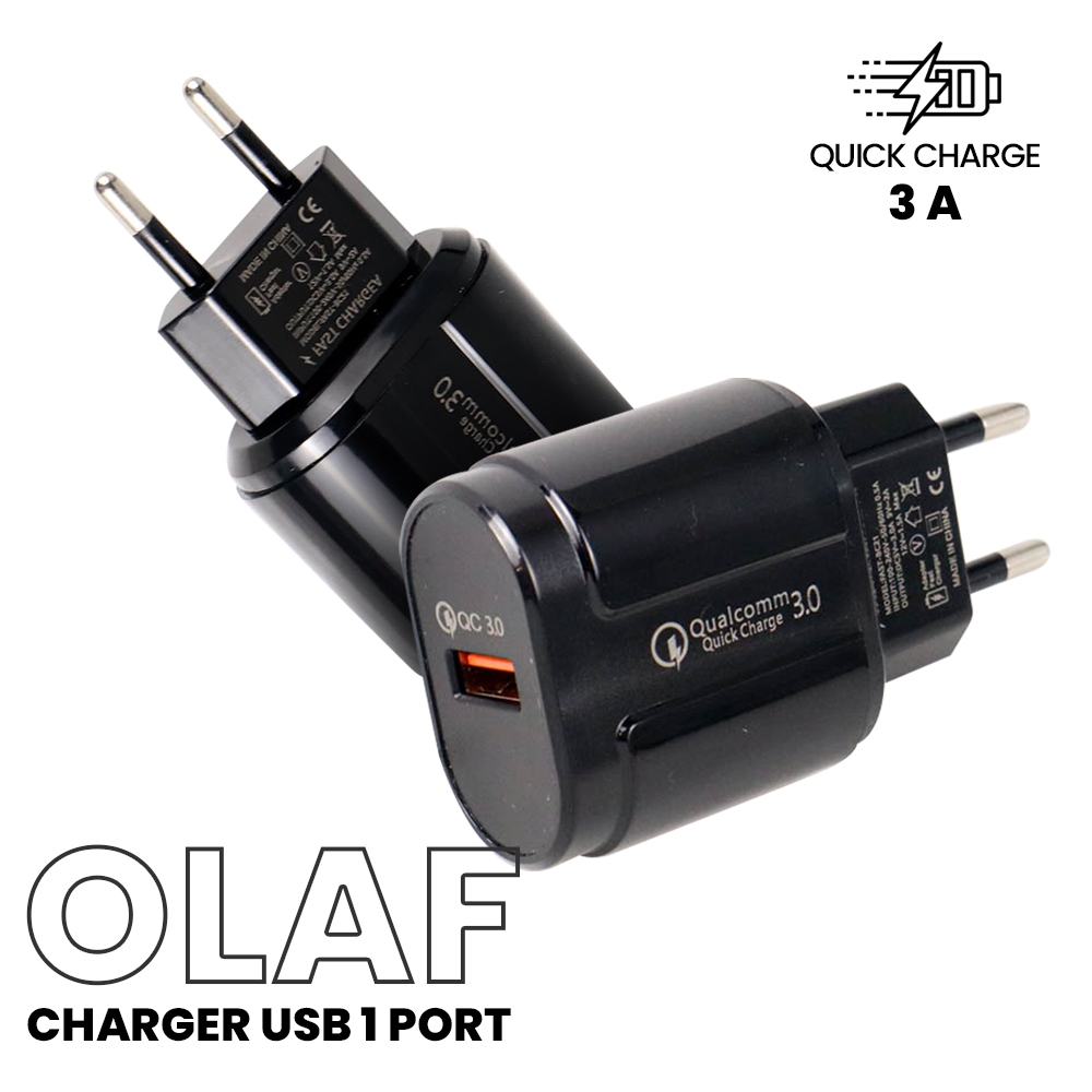 Kepala Charger QC3.0 3A 18W Quick Charging