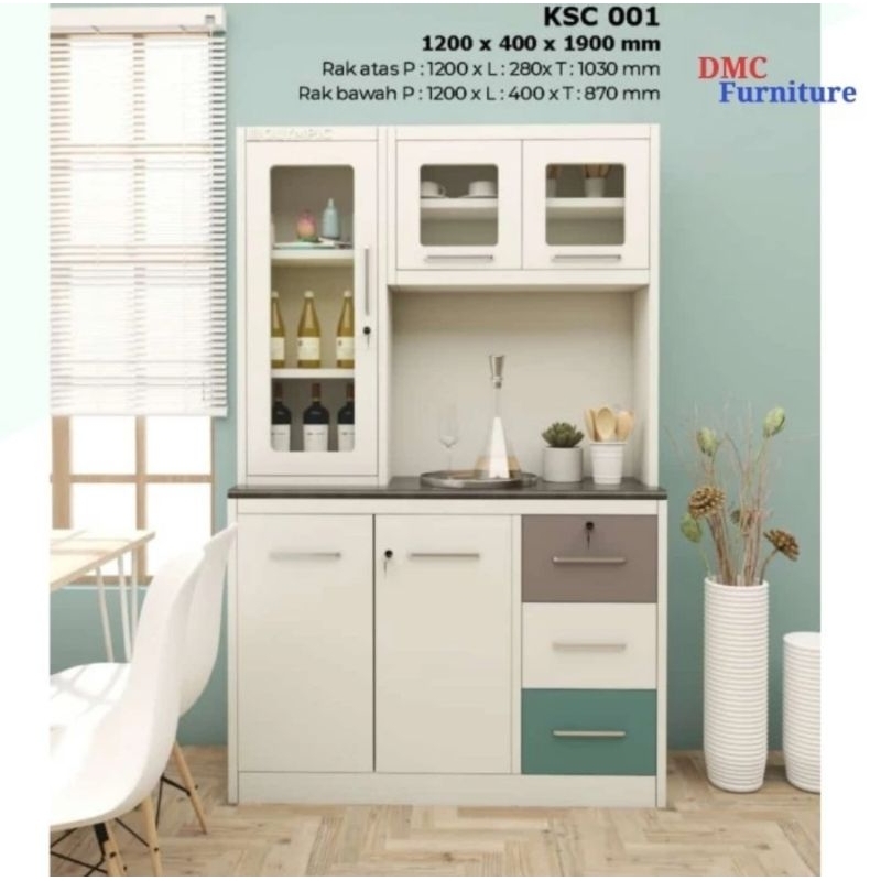 lemari sayur plat besi kithenset besi rak dapur lemari sayur 3 pintu besi plat besi