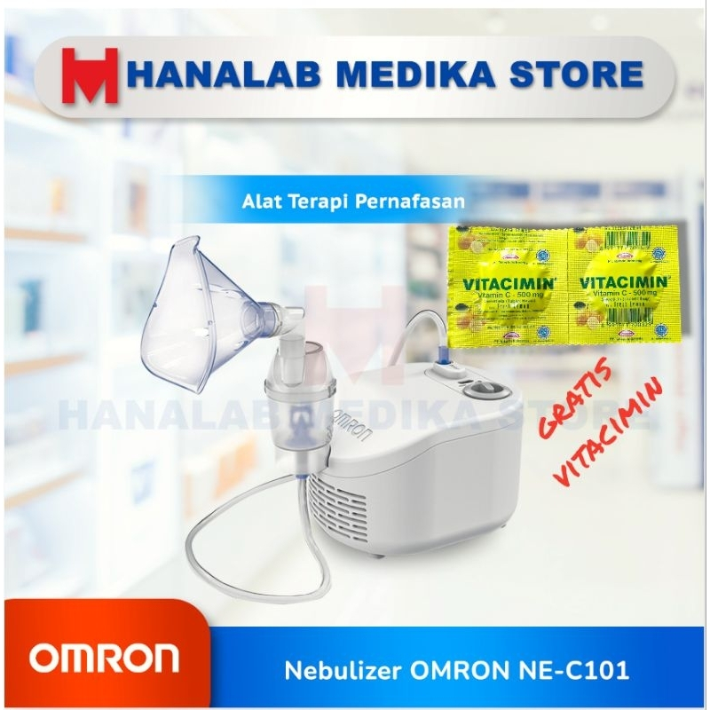 OMRON NEBULIZER NE C101 / ALAT UAP DEWASA, ANAK DAN BAYI