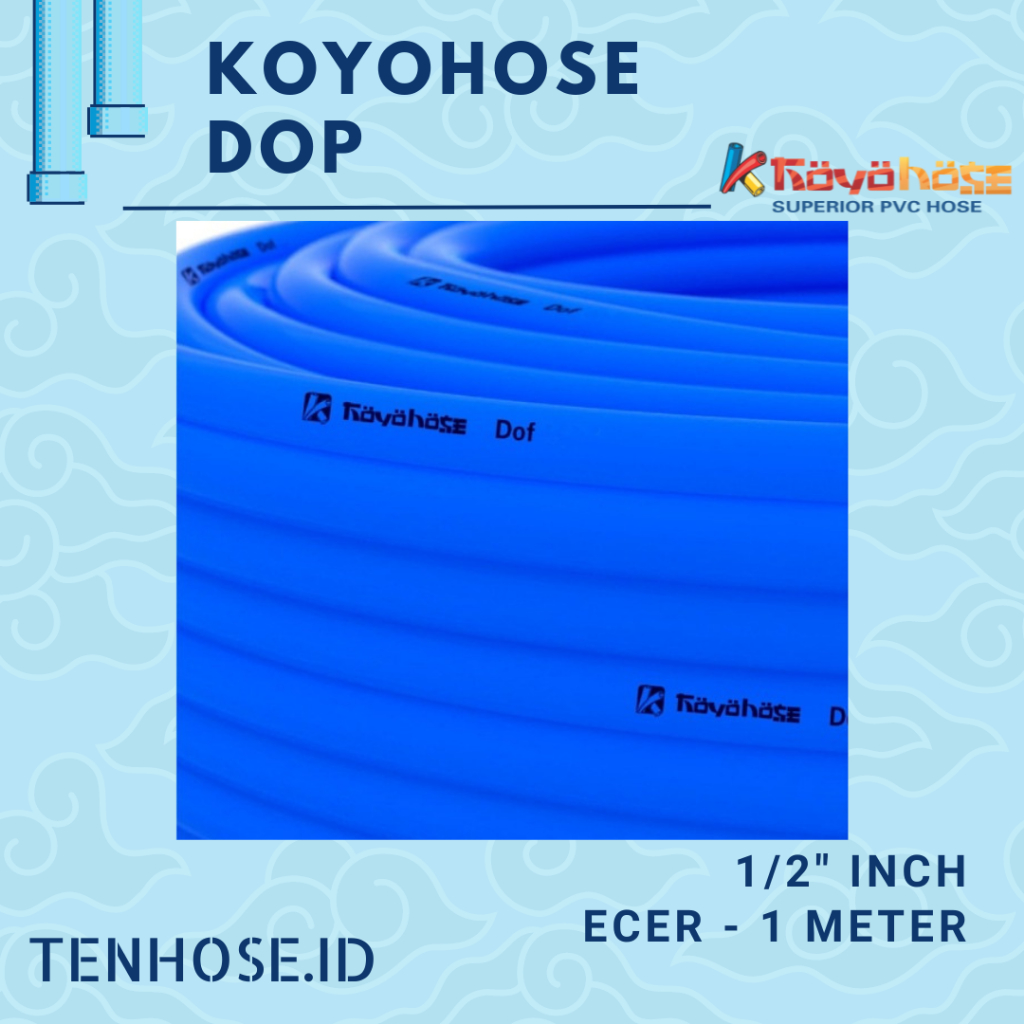 Selang Air Koyohose Dop 1/2" Inch Jual per Meter Tebal Roll Air Taman