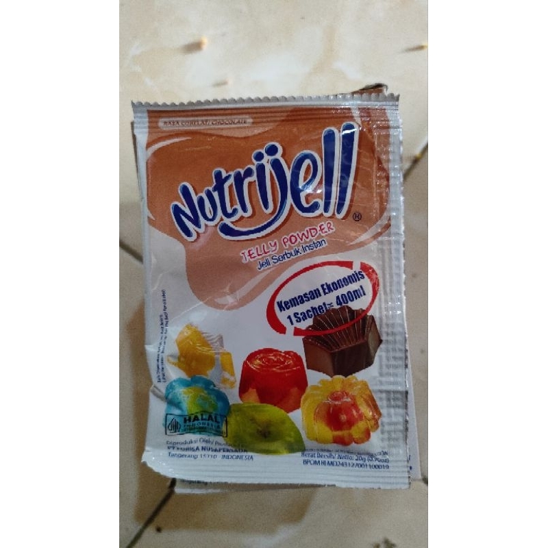 

Jelly Bubuk Nutrijel Rasa Coklat 20 gram