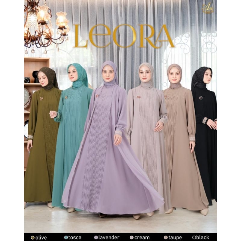 Leora Dress by Aden Hijab | Gamis Leora by Aden Hijab | Original Dress by Aden Hijab | Oreo Blue by 