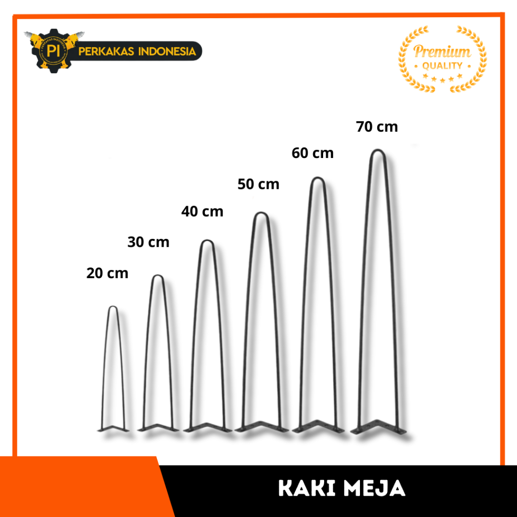 Hairpin Legs Kaki Bangku Besi Furniture Harpin Leg Kaki Meja Kursi Kaki Meja Besi Minimalis 20Cm 30C