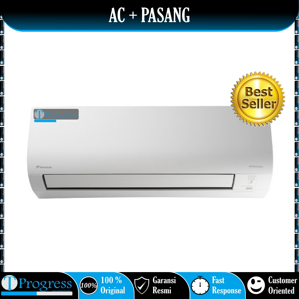 AC DAIKIN 1 PK FTKQ25UVM4 / FTKQ 25UVM4 FLASH INVERTER + PASANG