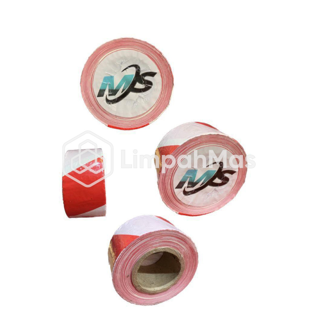 Police Line Barricade Warna Merah Putih