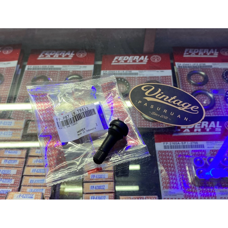 Pentil Ban Tubeless Cop Tubles Karet TR413 Original Federal