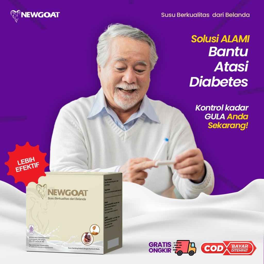 

Newgoat - Membantu menjaga Kadar Gula Darah, Membantu mengatasi Diabetes