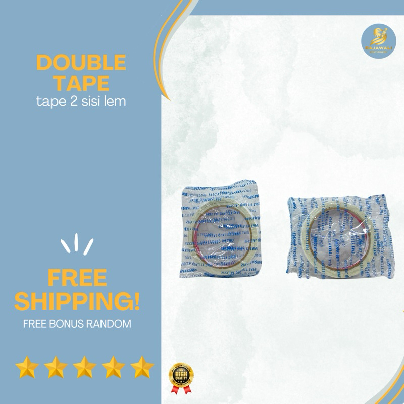 

Double Tape 12MM Harga Terjangkau | Kualitas Top Free Bonus Random!!