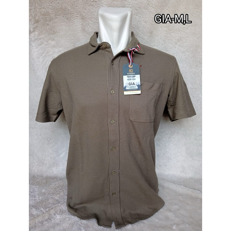 Kaos Polo EMBA Bahan katun halus tebal / stok Ramayana / stok mall