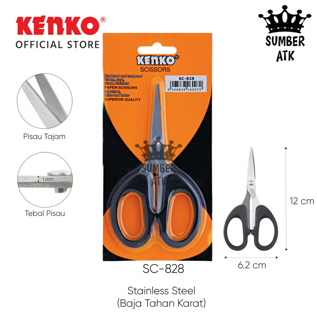 

SCISSOR SC-828 SMALL STAINLESS STEEL KENKO