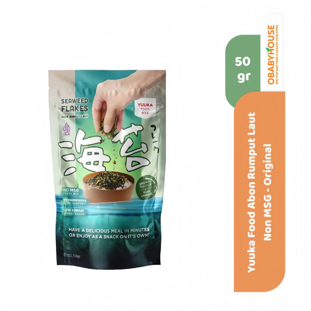 

Yuuka Food Abon Rumput Laut Non MSG 50 gr - Original (ED 27 Juni 2025)