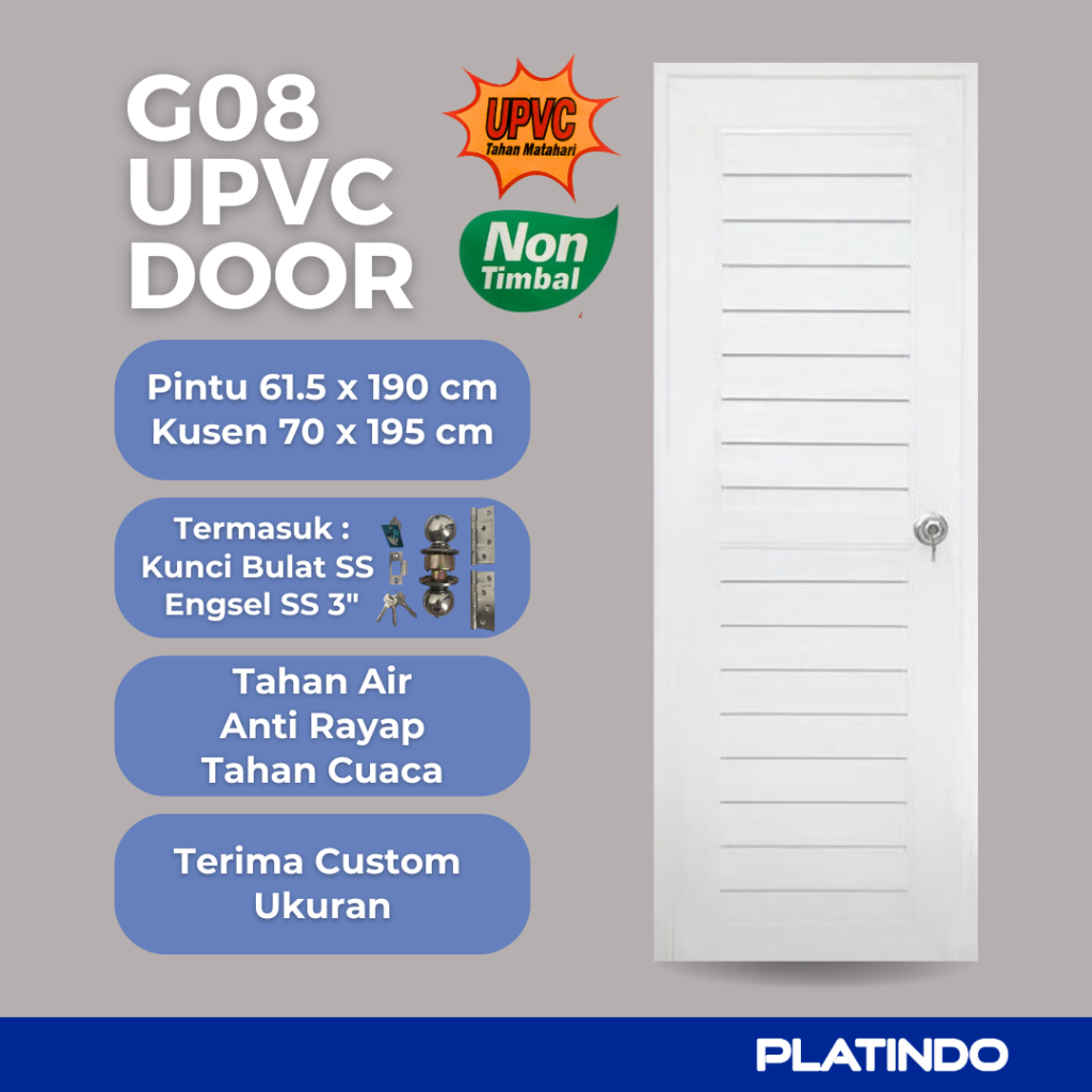 Pintu UPVC / UPVC Door G08 Platindo