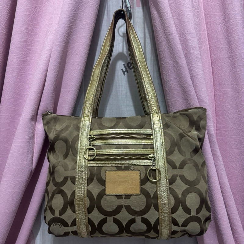 tas tote bag coc. tas tote bag coach kanvas tebal preloved