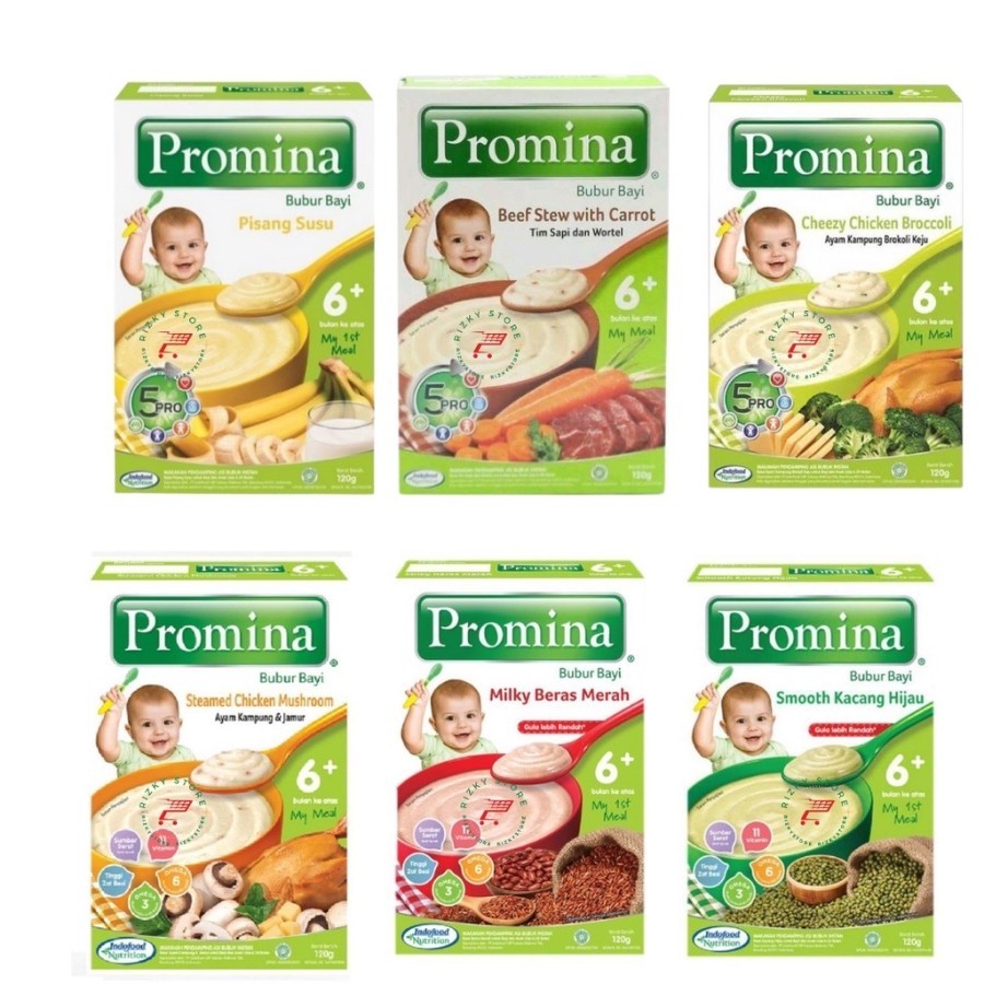 Promina Bubur Bayi/Bubur Instant Bayi Usia 6 Bulan Keatas (6+)