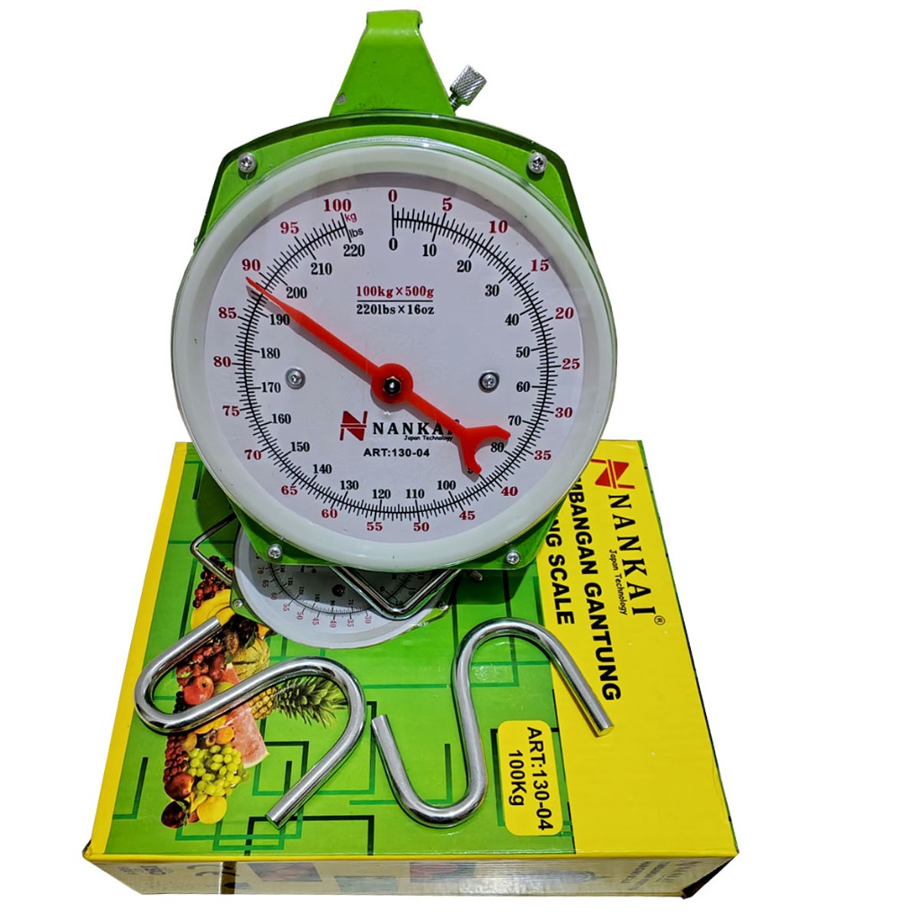 (ORIGINAL)Nankai 100kg / Timbangan Gantung Nankai 100KG - Timbangan Gantung Analog 100 Kg