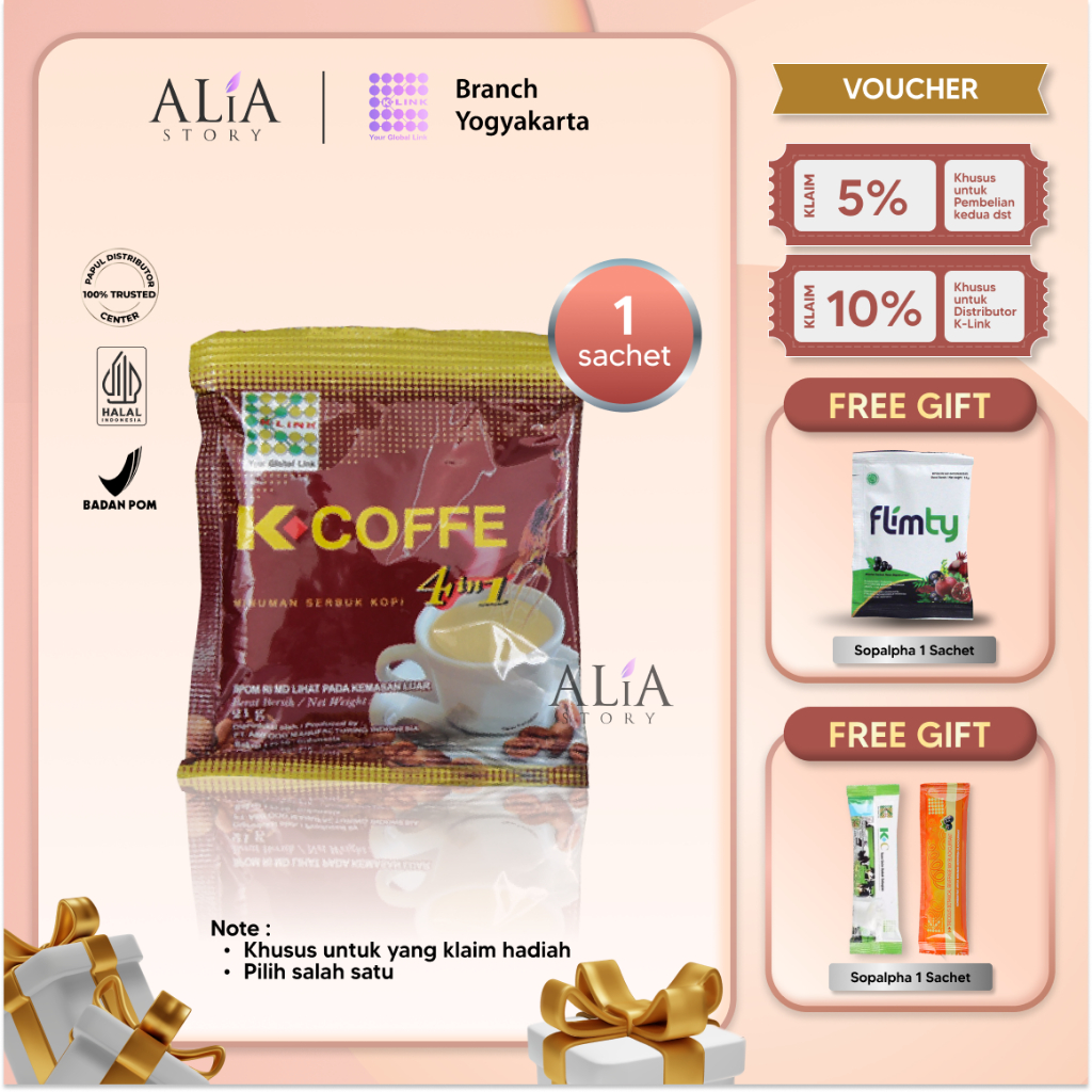 

K Coffe 4in1 Original Kopi K Link (1 Sachet) Kopi Penambah Stamina Pria Dewasa Kopi Stamina Kopi Stamina Pria Obat Stamina Pria K Koffe K Coffee K Cofee Kopi Penambah Stamina Seksual Laki Alia Story K-Link Yogyakarta K Link Klink K-Link Official Store