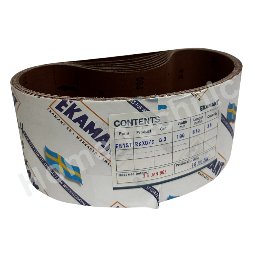 4"x24" #80 Amplas roll kain Kaku RKXO Ekamant / AMPLAS ROLL / AMPLAS BELT #80