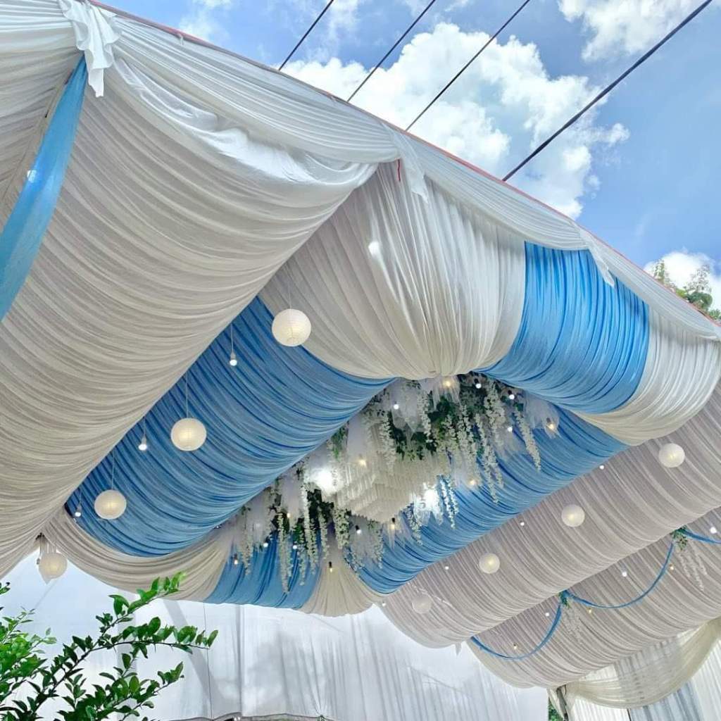 Plafon Dekoasi model Galengan/Plafon Dekorasi Gelembung/Plafon Dekorasi Tenda (Bisa request warna)