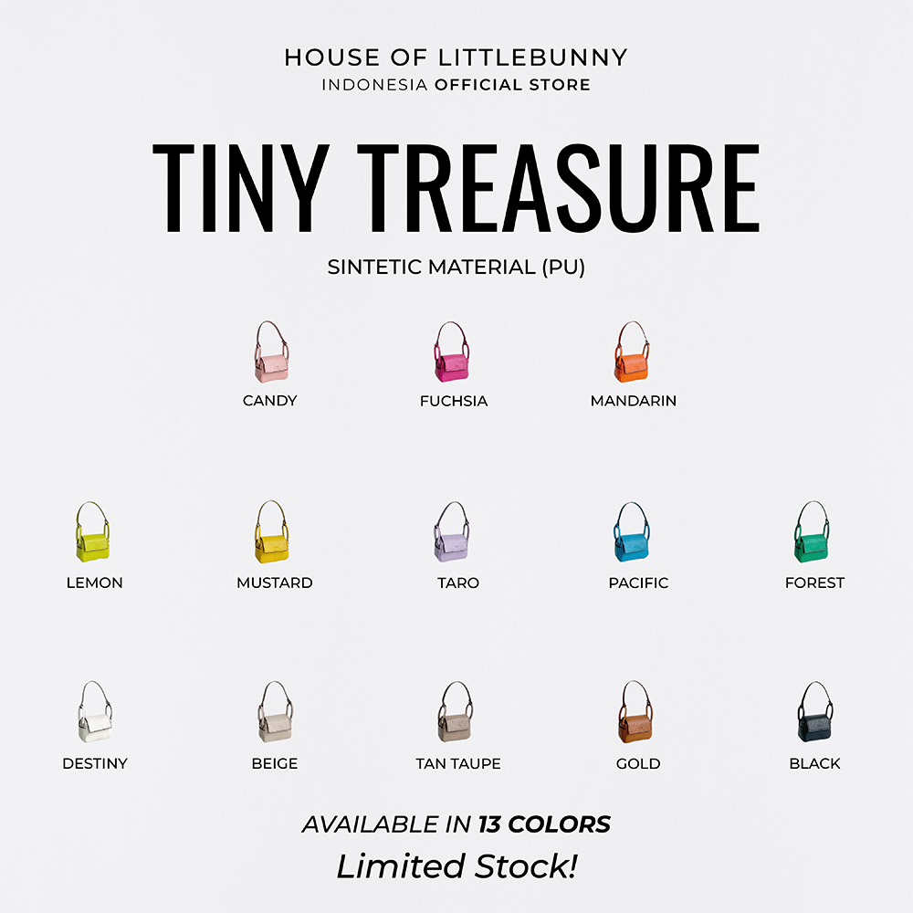 RJ8 House Of LittleBunny - Tiny Treasure PU Bag Charm Gantungan Tas