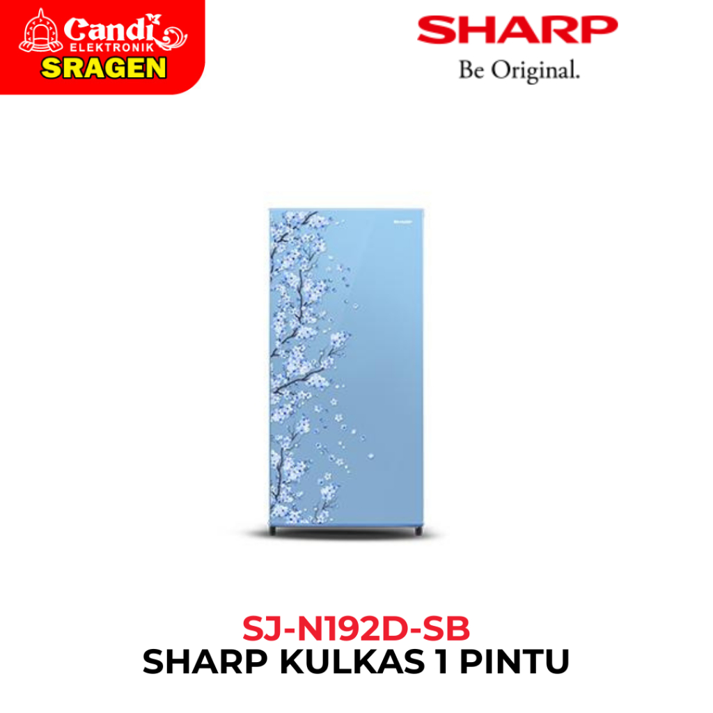 SHARP Kulkas 1 Pintu 184 Liter - SJ-N192D-SB