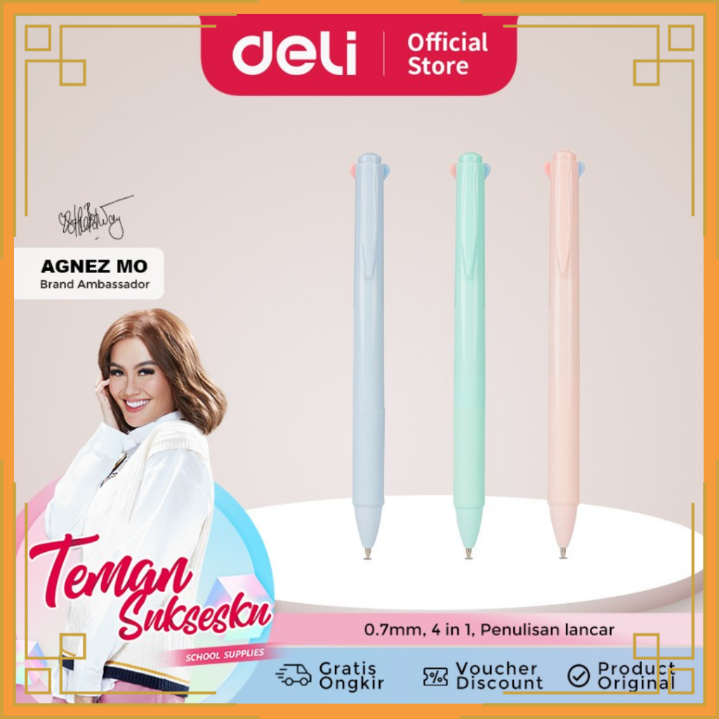 

Pen Deli Q186 / Pen 4 warna Deli Q186 (1 PCS)