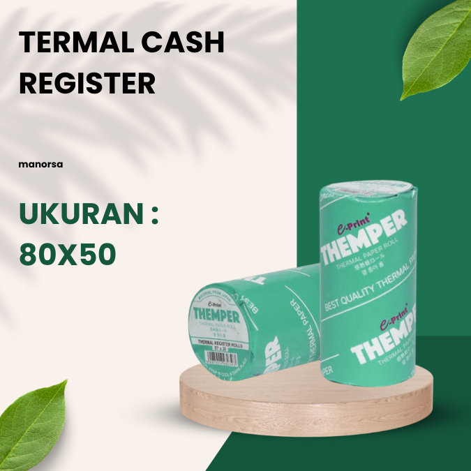 

KERTAS THERMAL I CONTINUOUS PAPER I CASH REGISTER I CHASIER 80X50
