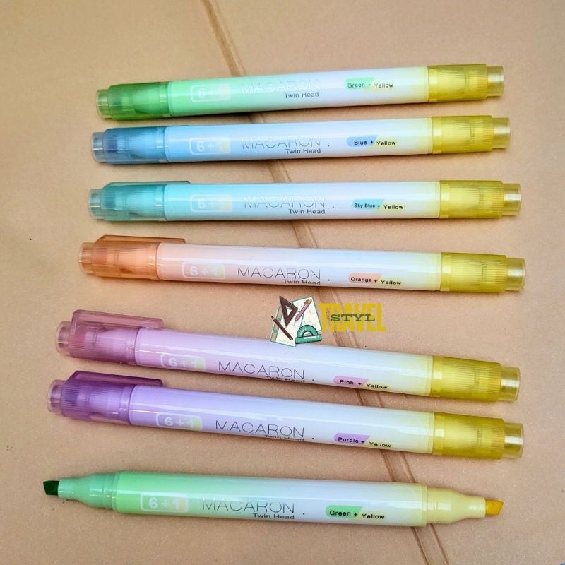 

highligter twin head - stabiloo 2 warna - penanda catatan