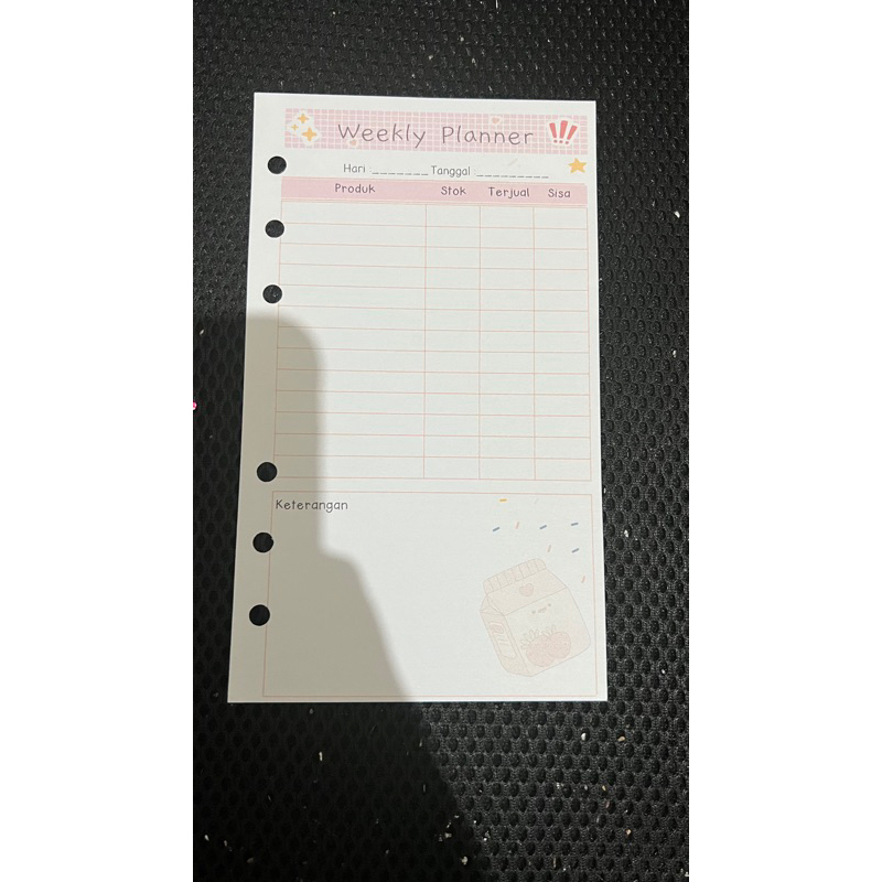 

custom kertas binder A6