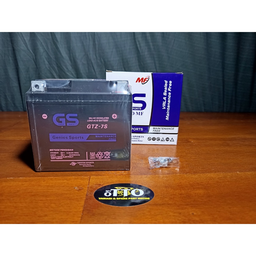 AKI MOTOR KERING GTZ7S 7 AMPERE MOTOR SATRIA FU MERK GS D AKI MOTOR VARIO 150 AKI MOTOR VARIO 125 AK