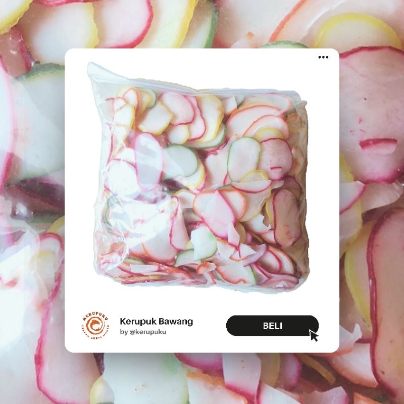 

Kerupuk Bawang Mentah Murah 1KG Gurih Renyah Kualitas Premium