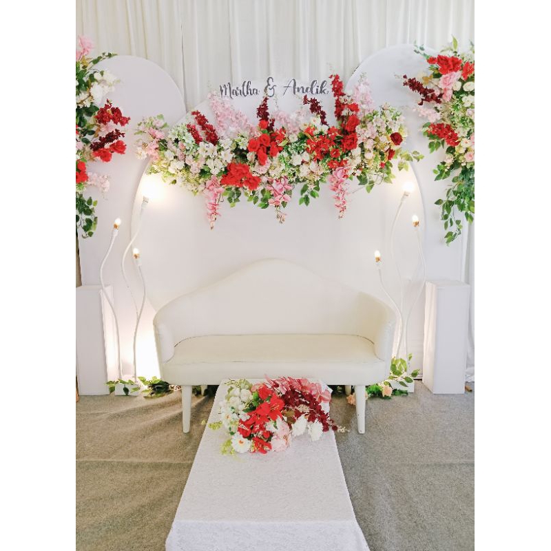 Dekorasi tunangan lamaran akad nikah