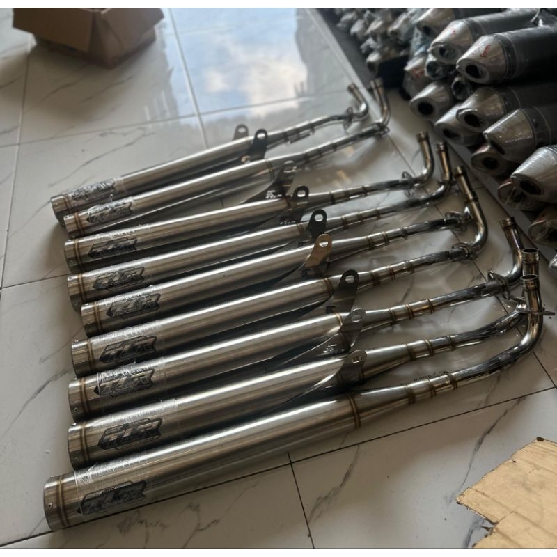 Knalpot TLR Honda win 100 win100 federal Stainles standar racing bobok ditail original