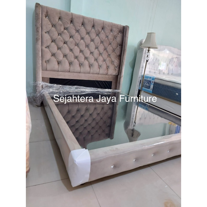 SET Divan sandaran Premium Jumbo Bludru mewah