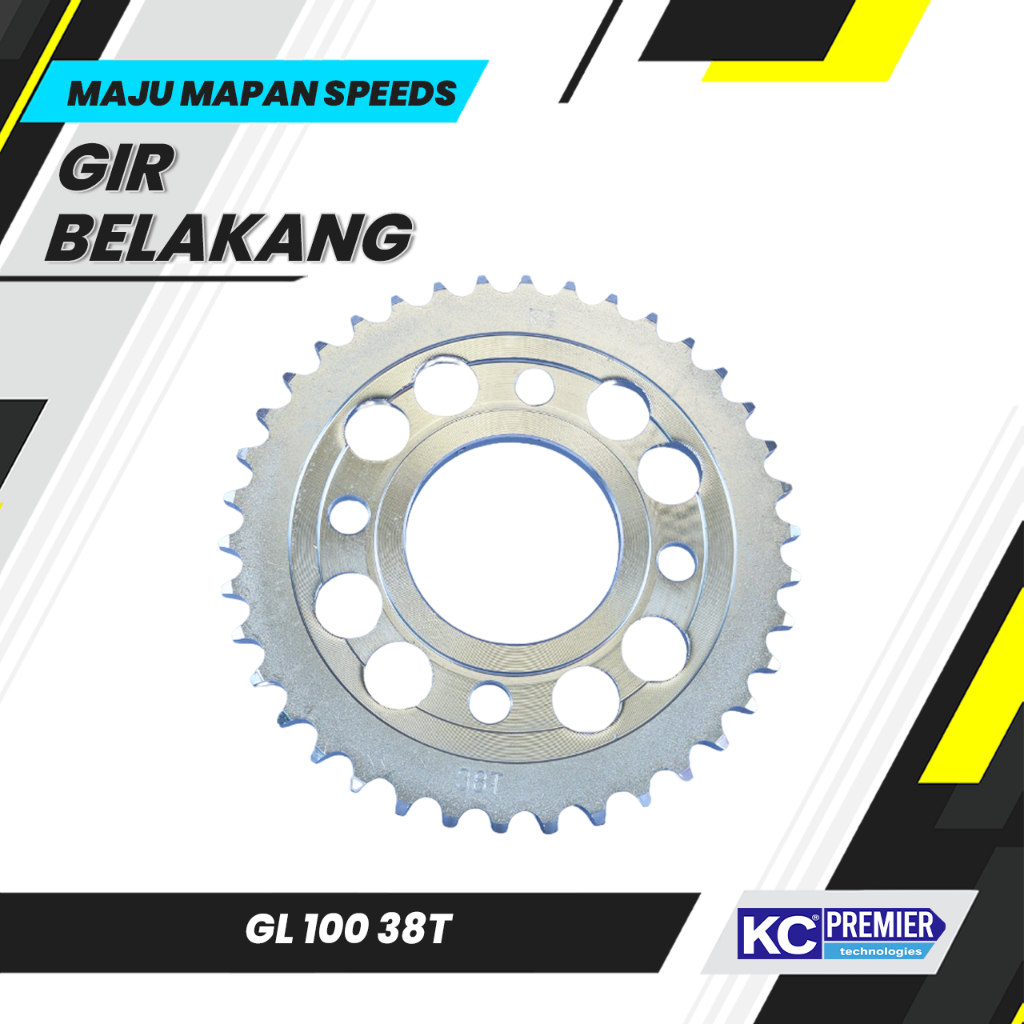 Gear Belakang GL 100 38T Kc / gir belakang gl 100 38t