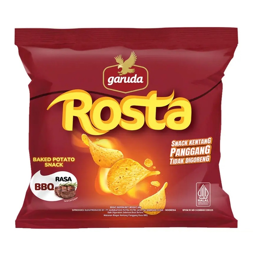 

Garuda Rosta Potato Baked Snack Rasa BBQ 60gram