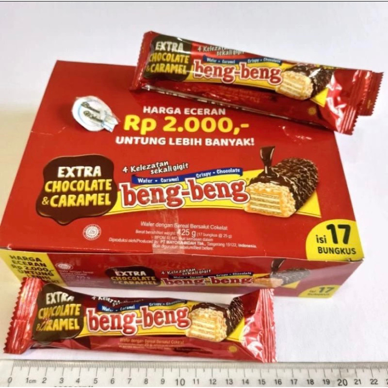 

Beng-Beng Isi 17 Bungkus / Wafer Coklat Cramel