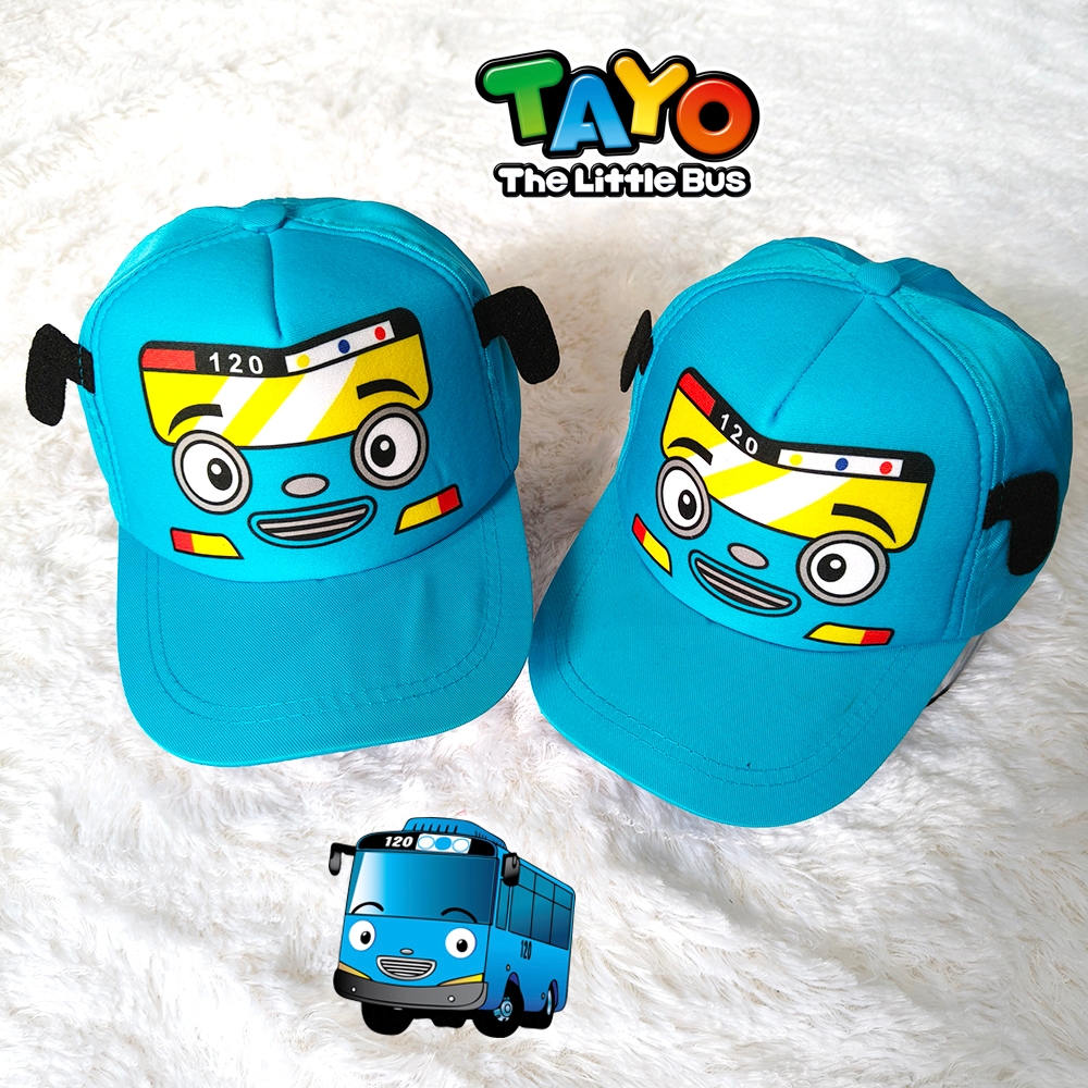 Topi anak laki laki perempuan import karakter lucu/topi tayo/topi dinosaurus/topi baby shark