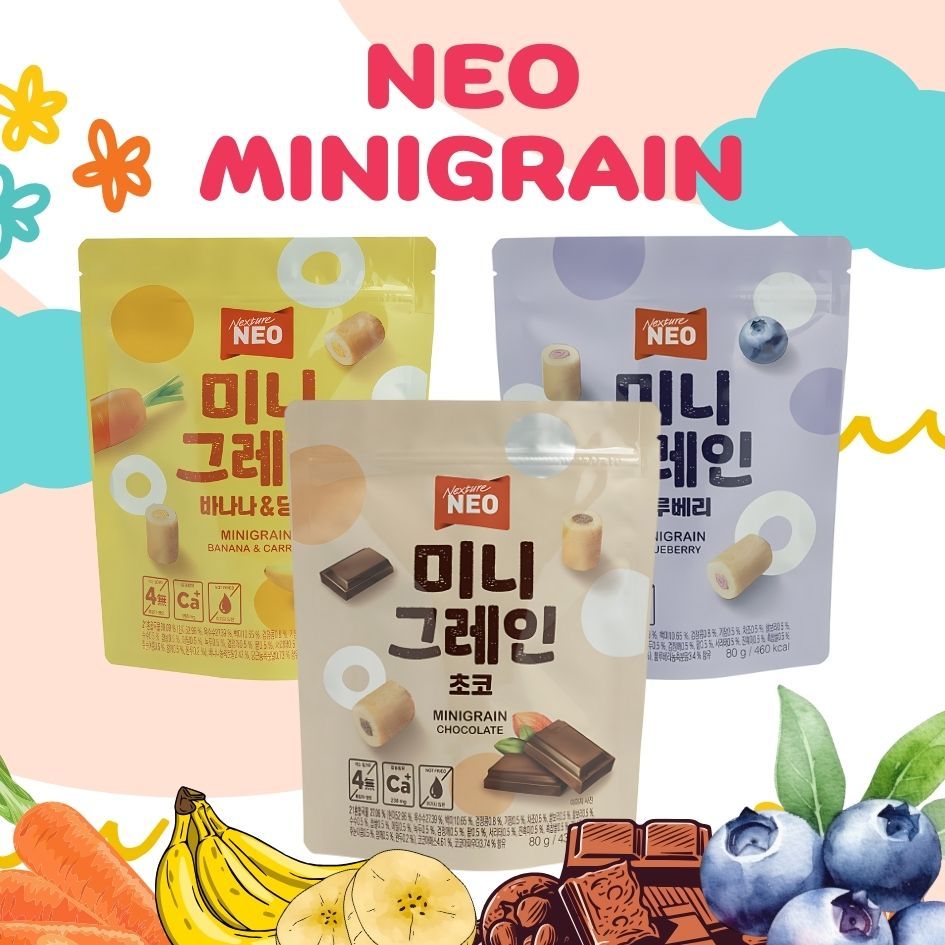 

Neo Minigrain Wafer Roll Mini 80gram 1 Pouch