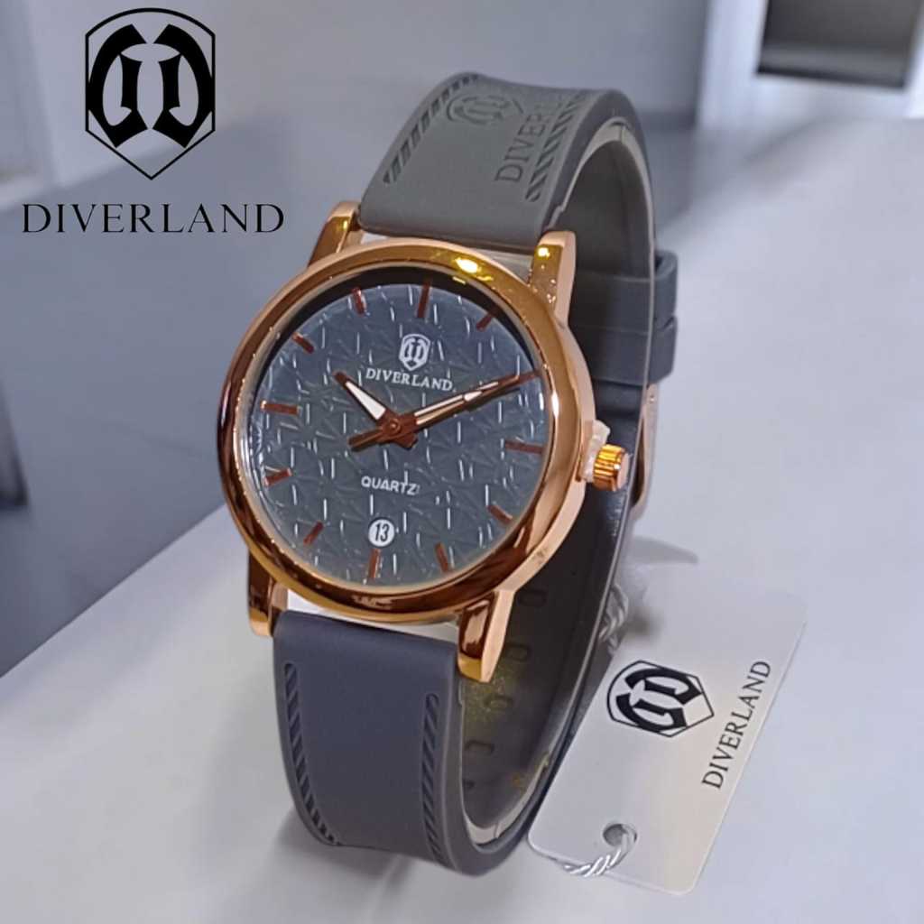 Jam Tangan Wanita DIVERLAND E Original Rubber