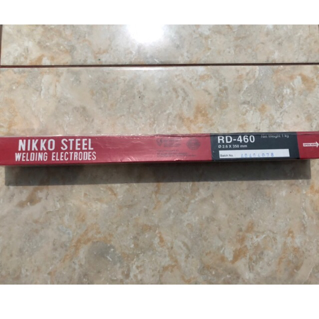 kawat las RD460 2.6mm x 350mm NIKKO STEEL harga per box 1kg