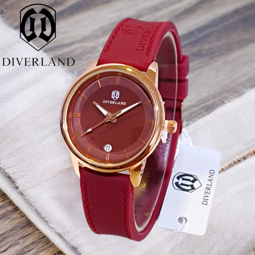 Jam Tangan Wanita DIVERLAND F Original Rubber