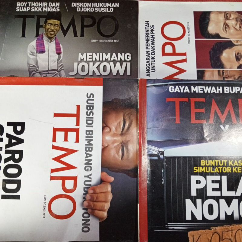 majalah tempo tahun 2013, lawas, used,seken,original