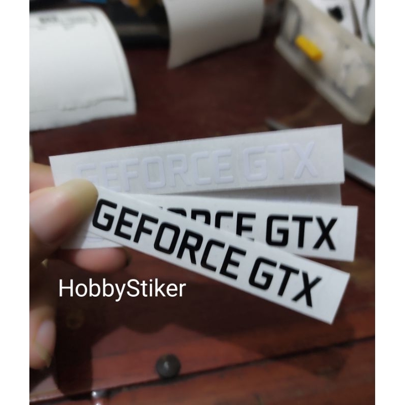Stiker Geforce Gtx untuk bezel pc laptop komputer