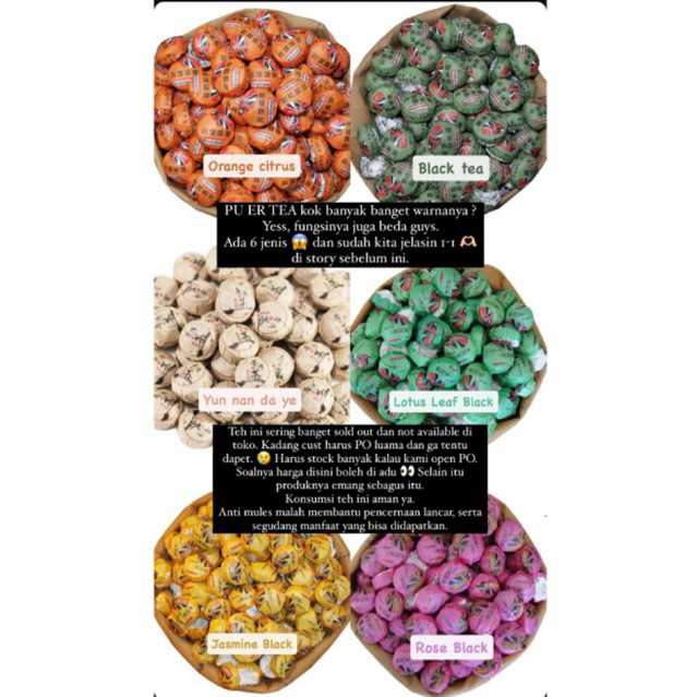 

Termurah Cheng woh pu er tea 140gr citrus orange, jasmine, rose, yu nan da ye, lotus