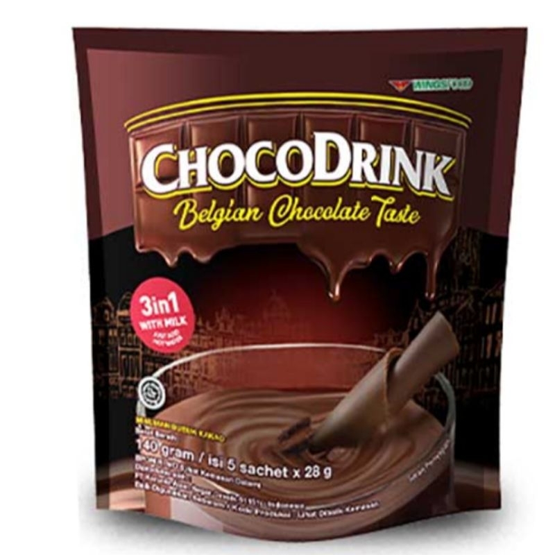 

CHOCODRINK Minuman Instan Belgian Chocolate 5 sachet x 28 gram