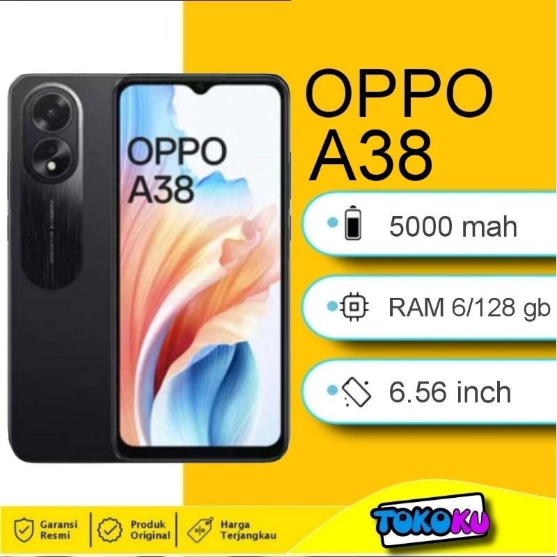 OPPO A38 RAM 6/128 - 4/128 GB - GARANSI RESMI INDONESIA